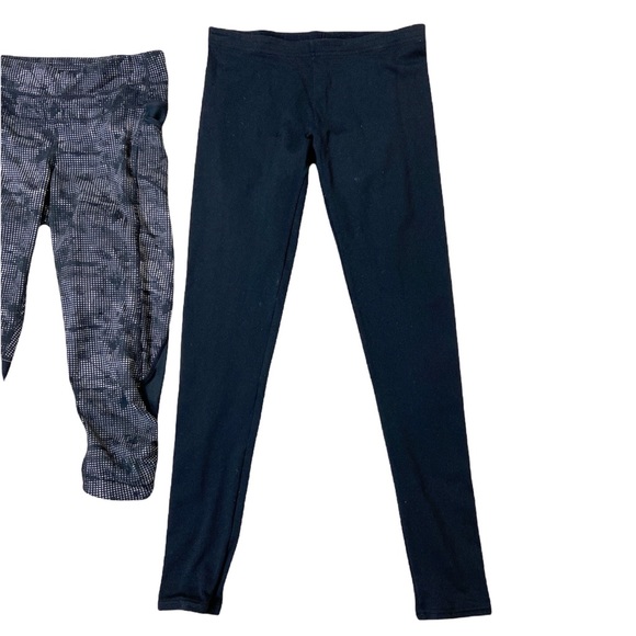 Athleta Leggings LOT of Two - Maze Be Free Knicker XXS & Plain Black Legging XS - Picture 3 of 6